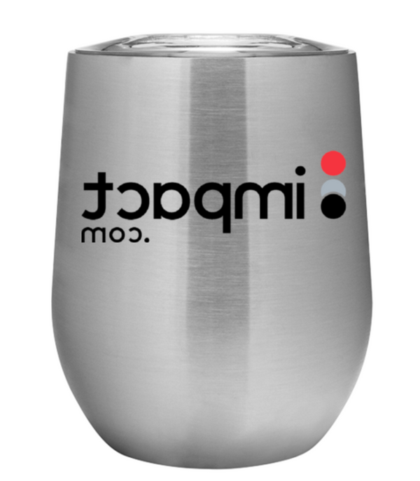 Custom Logo Insulated Wine Tumbler - 12 oz